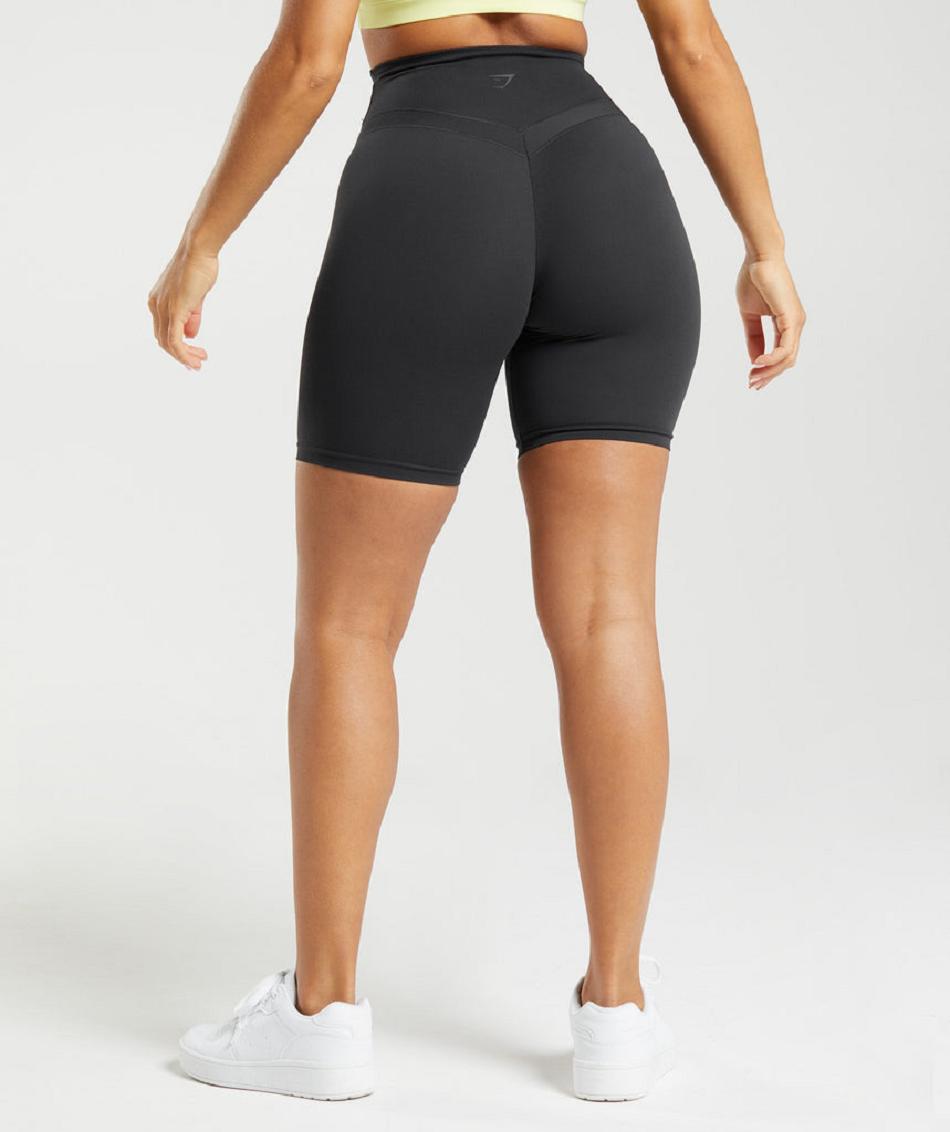 Pantalones Cortos Gymshark Whitney Cycling Mujer Negras | CO 2738AHK